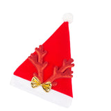 Maxbell Christmas Hat Photo Prop Antler Hat for Apparel Accessories Halloween Red