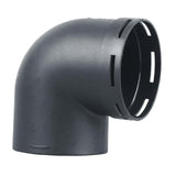 Maxbell Air Ducting Pipe Elbow Outlet Round Tube Durable Heater Accessories 75mm