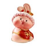 Maxbell Resin Rabbit Statue Car Dashboard Chinese New Year for Easter Decor Ornament Style A