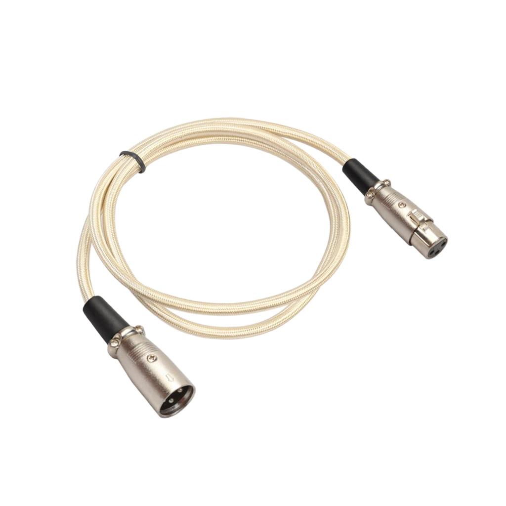 Maxbell 1m 3 Pin XLR Male to Female Cable Balance Cable Mic Audio Extension Cord