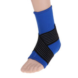 Maxbell Elastic Ankle Support Brace Ankle Guard Sports Bandage Blue-M