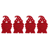 Maxbell 4x Xmas Flatware Bags Dinnerware Tableware Forks Pockets Bags for Holiday Style A