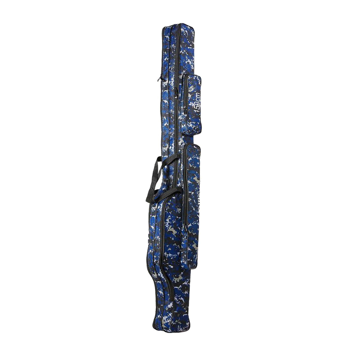 Maxbell Fishing Rod Bag Carrier Pole Storage Case Tackle Reel 2 Layers 130cm  Blue