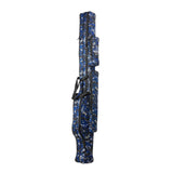 Maxbell Fishing Rod Bag Carrier Pole Storage Case Tackle Reel 2 Layers 130cm  Blue