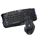 Maxbell J30 Wired English Character Backlight Cracked Gaming Mouse Keyboard Combo