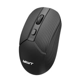 Maxbell Slim 2.4G Wireless Mouse for Laptop Battery Powered 800 1200 2400 DPI Black