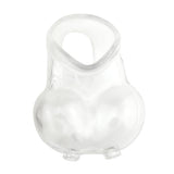 Maxbell Penis Rings Chastity Cage Delay Sleeve Reusable Scrotum Case Restraint Clear