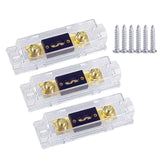 Maxbell 3 Pieces Anl Car Fuse Holder for Audio Video System Caravans Cars 150A