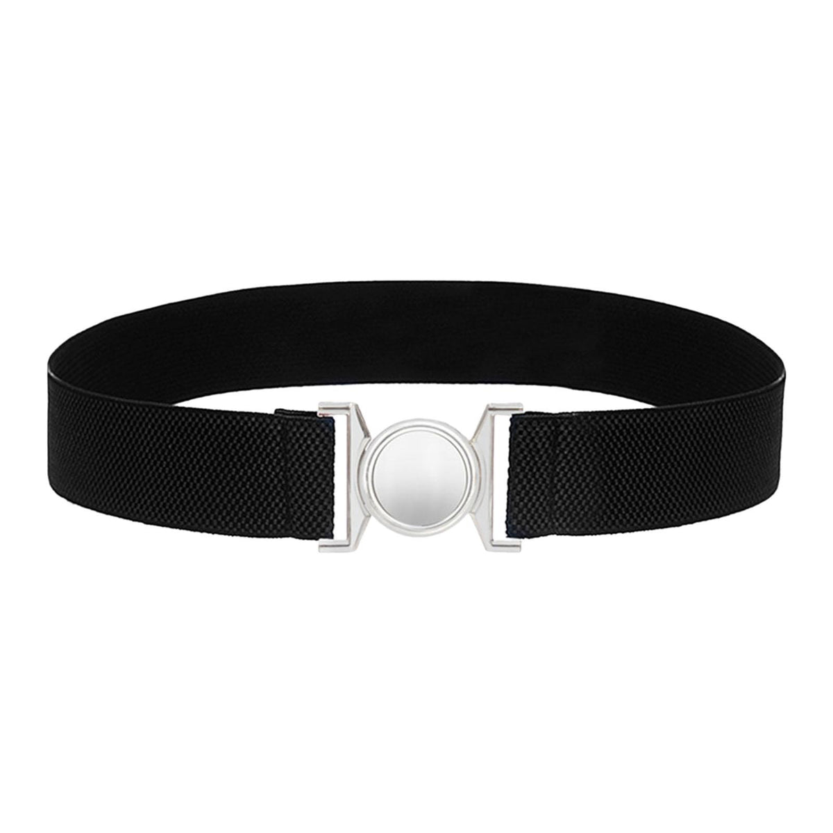 Maxbell Women Elastic Waist Belt Clothing Decor Waistband for Shopping Travel Street Black