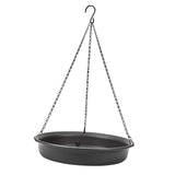 Maxbell Hanging Bird Feeder Dish Strong Chains Food Platform for Outdoor Garden grey
