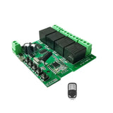 Maxbell 4CH Smart Switch Module DIY 433mhz Wireless Remote Control for Alexa Google with Remote Control