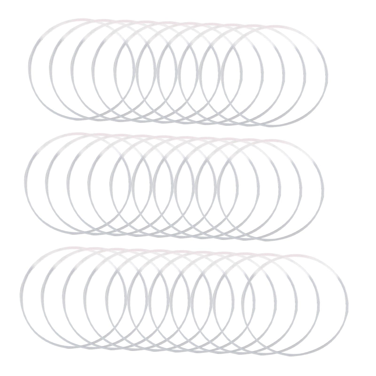 Maxbell Watch Glass Gasket Waterproof Assortment O Ring Glass Gasket for Watch Glass 31Pcs 15-30mm