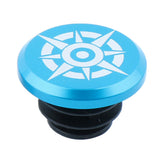 Maxbell 1 Piece Alloy Bicycle Bike Handlebar End Plugs Bar End Cap Blue A