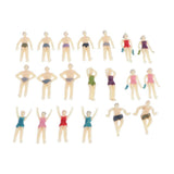 Max 20xModel Trains People Figures Scale Painted Beach Crowd Miniatures OO 1:75