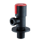 Maxbell Plumbing Valve Wall Outlet Black Faucets Shower Angle Valve Accessory Red 1