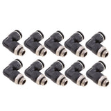 Max 10 Pieces Air Water Hose Tube Elbow Push In Pneumatic Fittings DPL-G-G10-G02