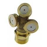 Max 1/2" Brass 20mm Three Nozzle Water Fountain Nozzle Agriculture Spray Head