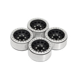 Maxbell 4 Pcs 1/10 Scale RC Crawler Replacement Wheel Hub RC Parts Upgraded Metal B