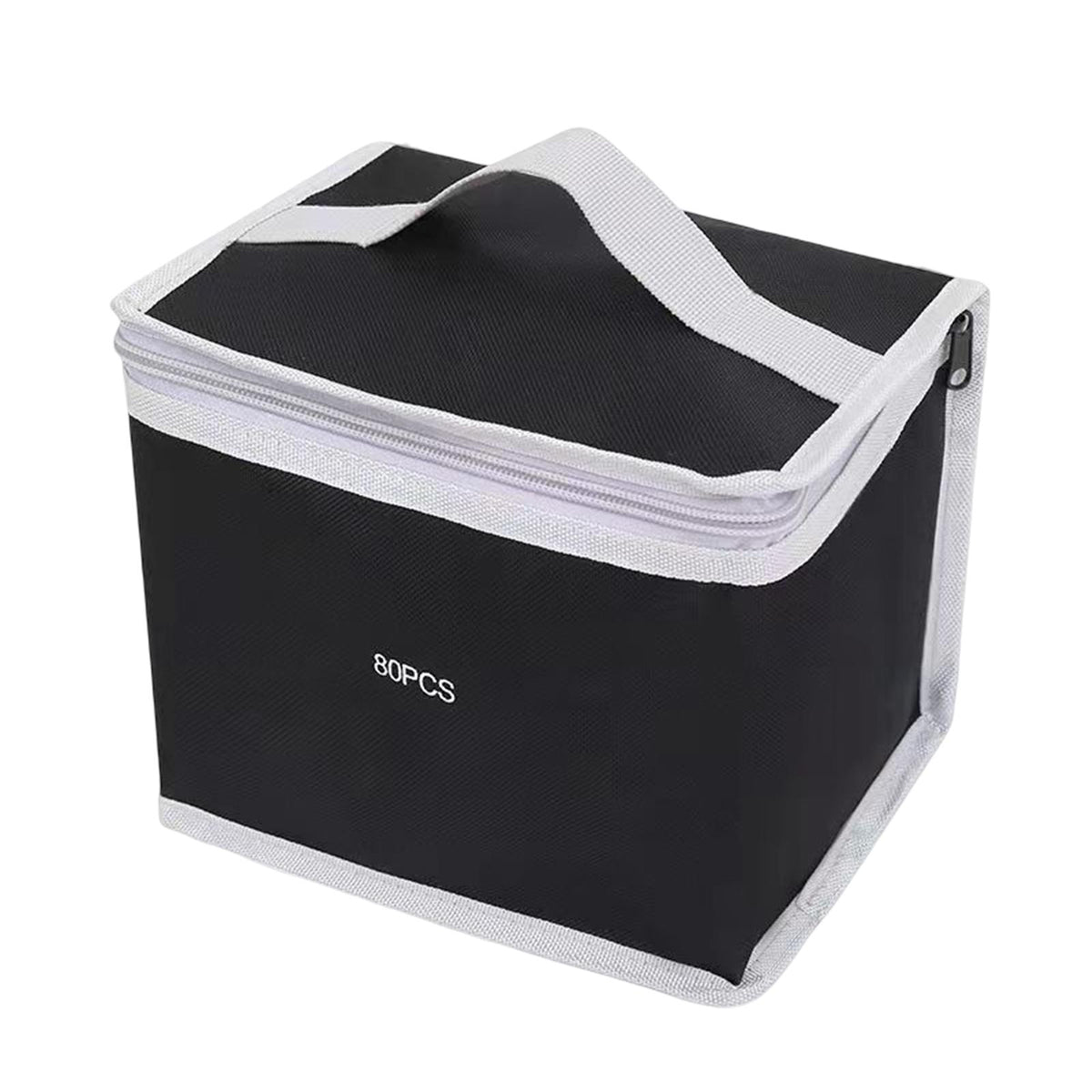 Maxbell Canvas Marker Case Marker Storage Bag Zipper Office Products for Adult Bag 19cmx16.5cm