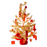 Maxbell Chinese Lucky Tree with Greetings Ornament Ornament for Home Office Hotel 60cm H
