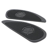 Maxbell Motorcycle Gas Tank Pad Traction Side Fuel Knee Grip Decal Cafe Racer Black