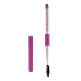 Max Rhinestones Eyebrow Eye Lash Curling Mascara Brush Applicator Wand Purple