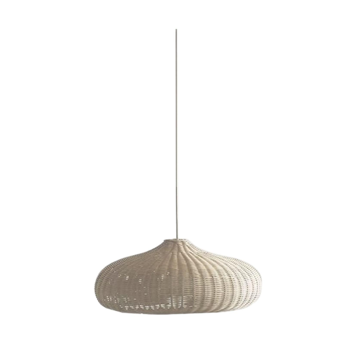 Maxbell Rattan Chandelier Lamp Shade Decorative Ceiling Pendant Light for Hallway 48x48x140cm Beige