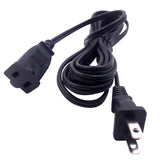 Maxbell American 2Pin Male to Female Power Cable Cord Premium 3M/9.8ft Black