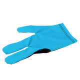 Maxbell Unisex Snooker Billiard Glove Pool Cue Sticks Open Three Finger Glove Blue