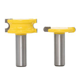 Max 2-Piece Canoe Flute and Bead Router Bit Wood Cutter Woodworking Tool 12.7mm