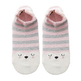 Maxbell Cartoon Casual Low Ankle No Show Cotton Boat Socks J