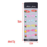 Maxbell 12Pcs Girls Baby Toddler Princess Snap Hair Clips Hair Accessories  Style 2