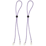 Max Maxb 2 Pieces Flexible Bib Napkin Chains Holder Meal Paper Towel Clip Purple