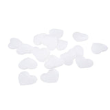 Maxbell 20Pcs Plastic White Buttons Base Sewing Buttons for Fabric Cloth Heart 50mm