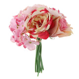Maxbell Artificial Bridal Bouquet Flower Wedding Party Flower Girl Supply Pink