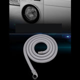 Maxbell Flexible Elbow Drain Hose Pipe With Bracket For Washer Washing Machine 4m