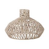 Maxbell Woven Rope Lampshades Ceiling Light Fixture Cover Fitting Pendant Lamp Shade Light Yellow