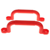 Maxbell Pair of Safety Nonslip Handle Mounting Screws Swing Activity Games Red