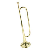 Maxbell 1 Piece Golden Students Trumpet Horn Bugle Brass Instrument with Flag Gloves