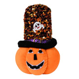 Maxbell Creative Halloween Pumpkin Doll Plush Toy Gift Ornaments for Holiday Round 12cmx19cm