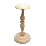 Max Vintage Wooden Wig Cap Helmet Hat Rack Holder Display Stands Free Standing S