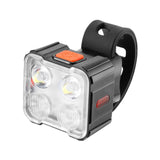 Maxbell Bike Headlight Tail Light USB Rechargeable Outdoor LED Bike Light Front Back 4 Lights Black
