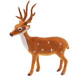 Max Simulation Sika Deer Plush Dolls Kids Toy Deer Christmas Tree Decoration C