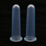Max Maxb 2 Piece Silicone Facial Vacuum Cuppings Eye and Face Cupping Massage Blue