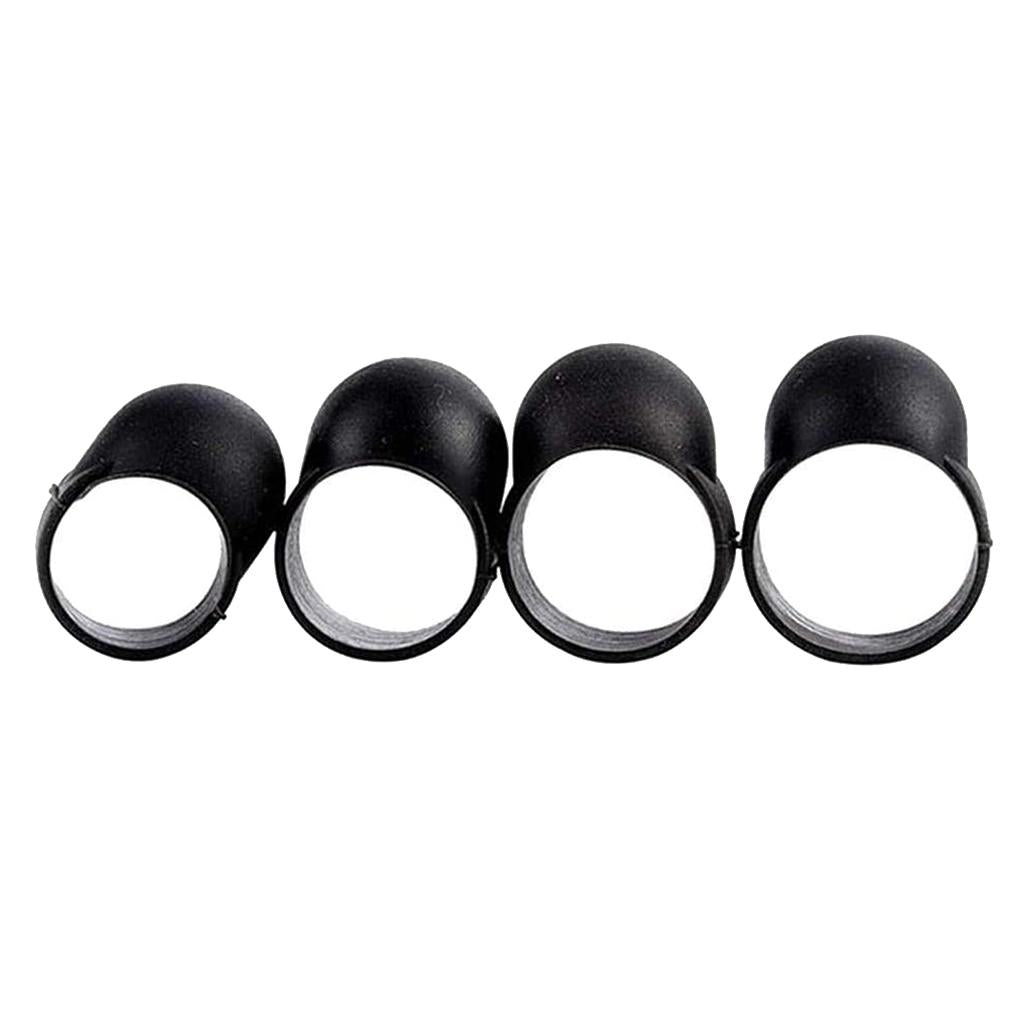 Maxbell 4x Steel Tongue Drum Finger Picks, Silicone Knocking Finger Sleeves Handpan