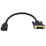Maxbell HDTV to DVI-I 24+1 Cable M/F Male- Female Video Adapter Cord for PC Type C