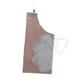 Maxbell Striped Kitchen Apron Bib for Cooking Adult Women and Men Waterproof Coffee