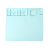 Maxbell Silicone Craft Mat Countertop Protector DIY Washable for Crafting Painting Blue