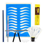 Max Permanent Makeup Kit Ruler Tattoo Pen Needle Practice Skin Ink Rings Pencil Purple