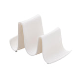 Maxbell Pot Lid Holder Curved Multifunctional Durable for Chopsticks Pantry Kitchen White
